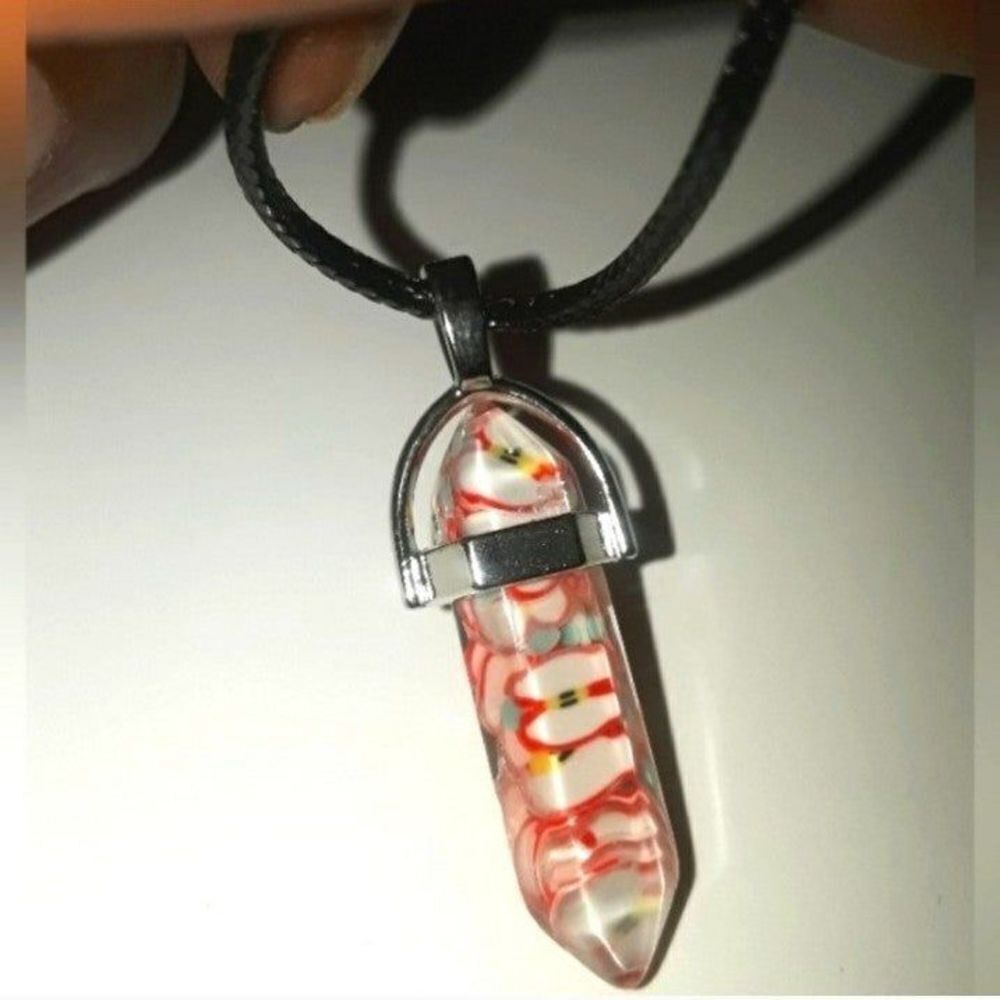 Unisex fruit pendant energy necklace